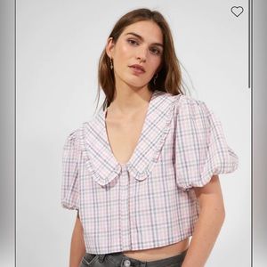 FRENCH CONNECTION Peter Pan Collar Blouse NWT